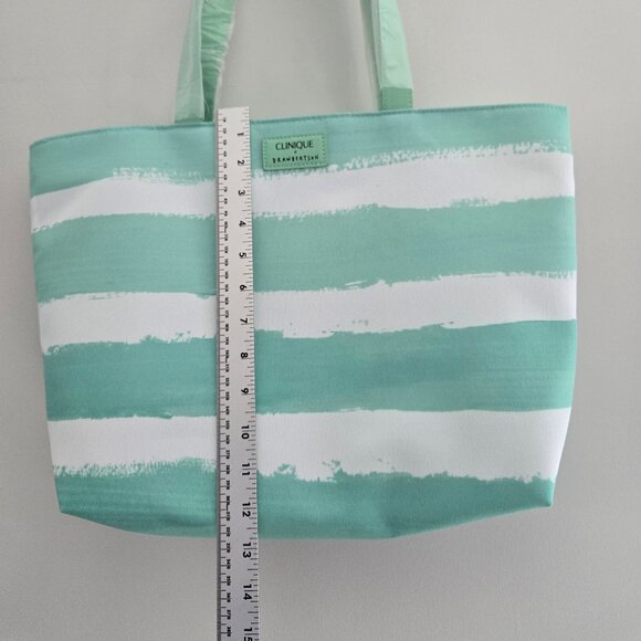 Clinique x Drawbertson Striped Tote Bag – New with Tags - Bright and Fresh - Picture 4 of 16